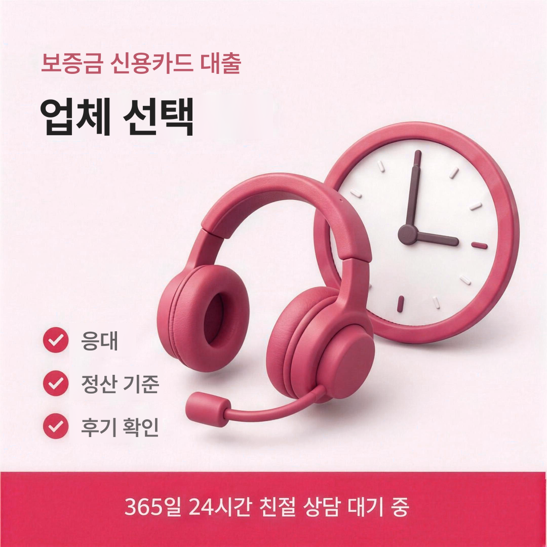 다음머니 보증금 신용카드 대출 업체 선택 기준 안내 배너 이미지